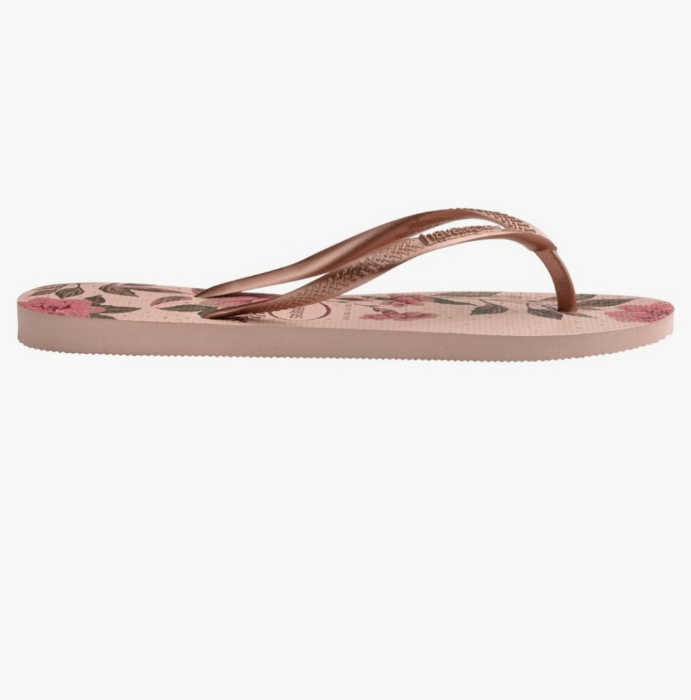 NWT Women's Havaianas Floral Flip Flops - Picture 6 of 9